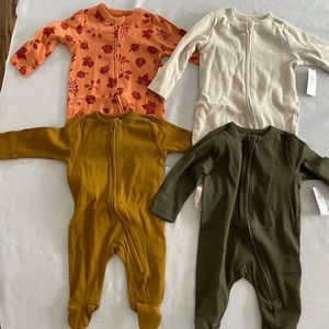 NEW Old Navy Sleep & Play 4 pack. 0-3 months
